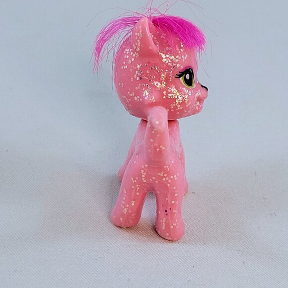 Polly Pocket Glitter Cat Dog Pink Purple Hair Animals Toy Figurine - Picture 8 of 15